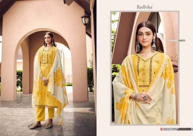 Radhika Azara Lamhay Zam Cotton Dress Material 8 pcs Catalogue