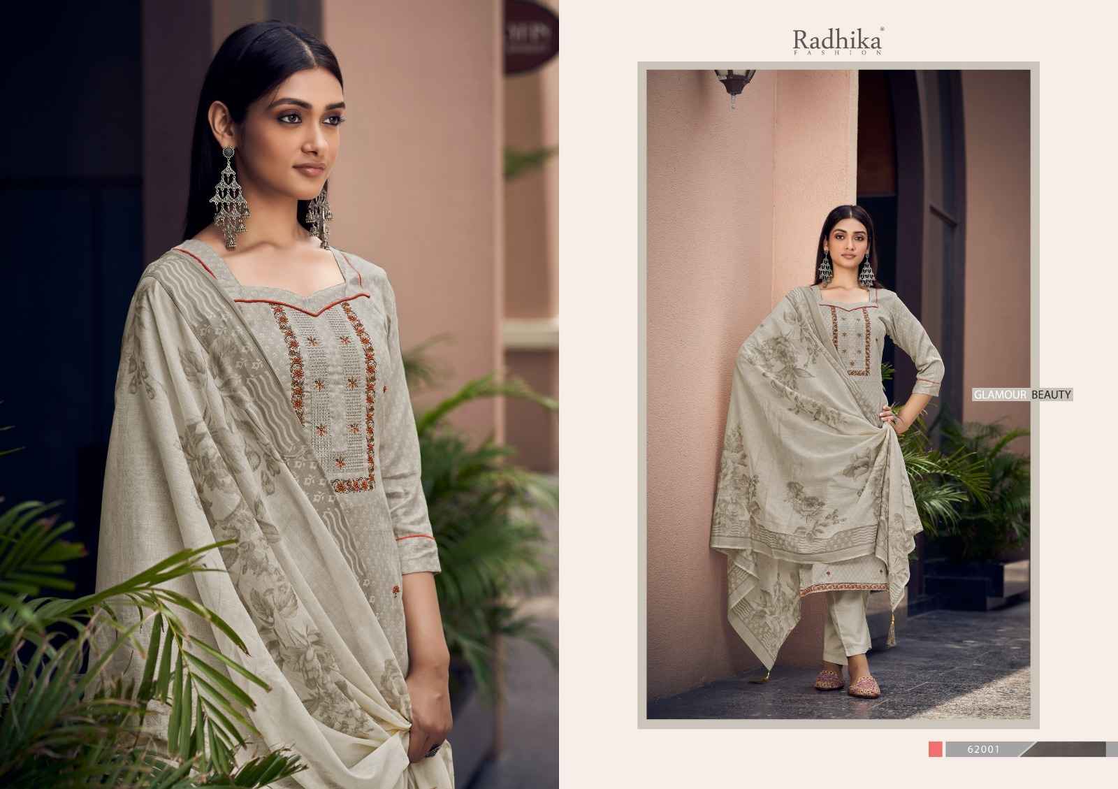 Radhika Azara Lamhay Zam Cotton Dress Material 8 pcs Catalogue