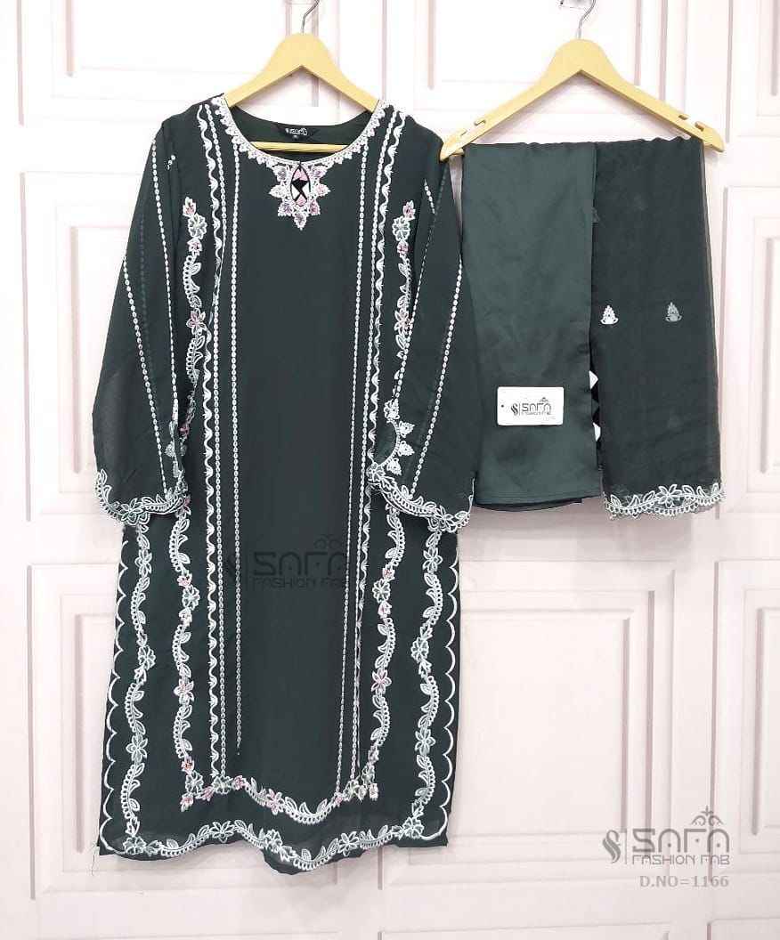 Safa Fashion Fab 1166 Georgette Kurti Combo 3 pcs Catalogue