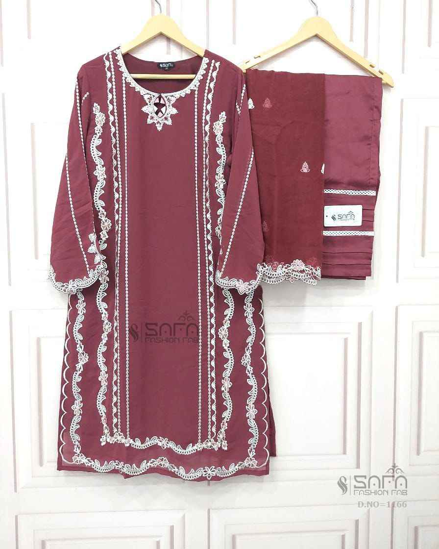 Safa Fashion Fab 1166 Georgette Kurti Combo 3 pcs Catalogue