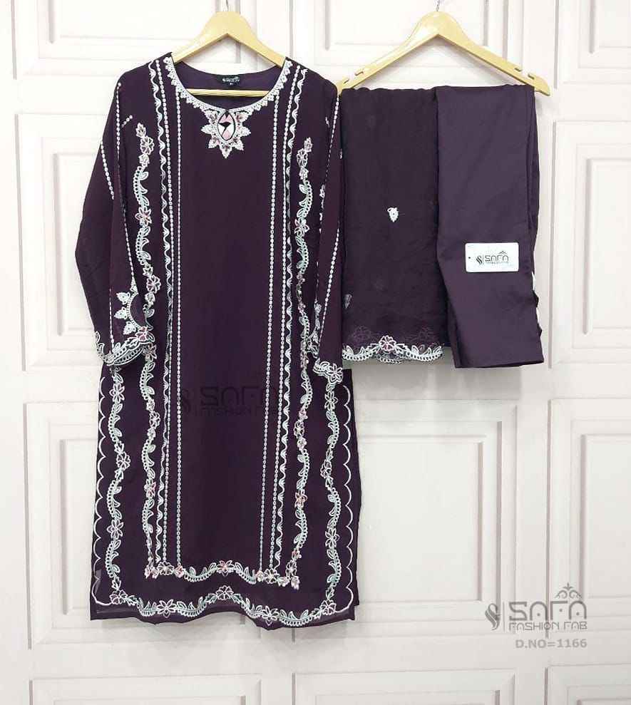 Safa Fashion Fab 1166 Georgette Kurti Combo 3 pcs Catalogue