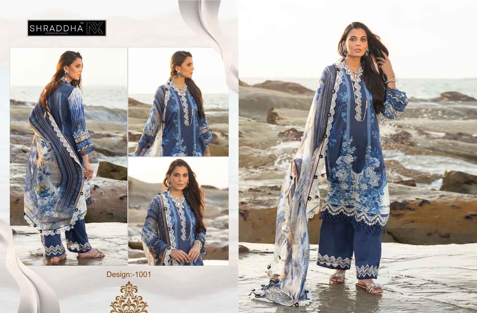 Sharaddha Nx Queen Court Vol 1 Lawn Cotton Dress Material 6 pcs Catalogue