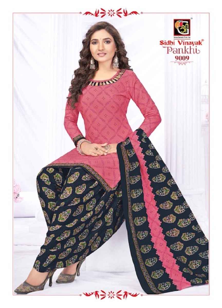 Sidhi Vinayak Pankhi Vol 9 Cotton Dress Material 12 pcs Catalogue