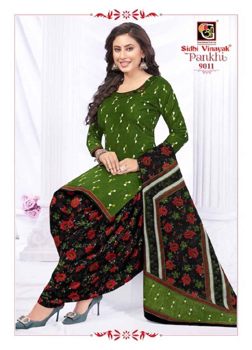 Sidhi Vinayak Pankhi Vol 9 Cotton Dress Material 12 pcs Catalogue