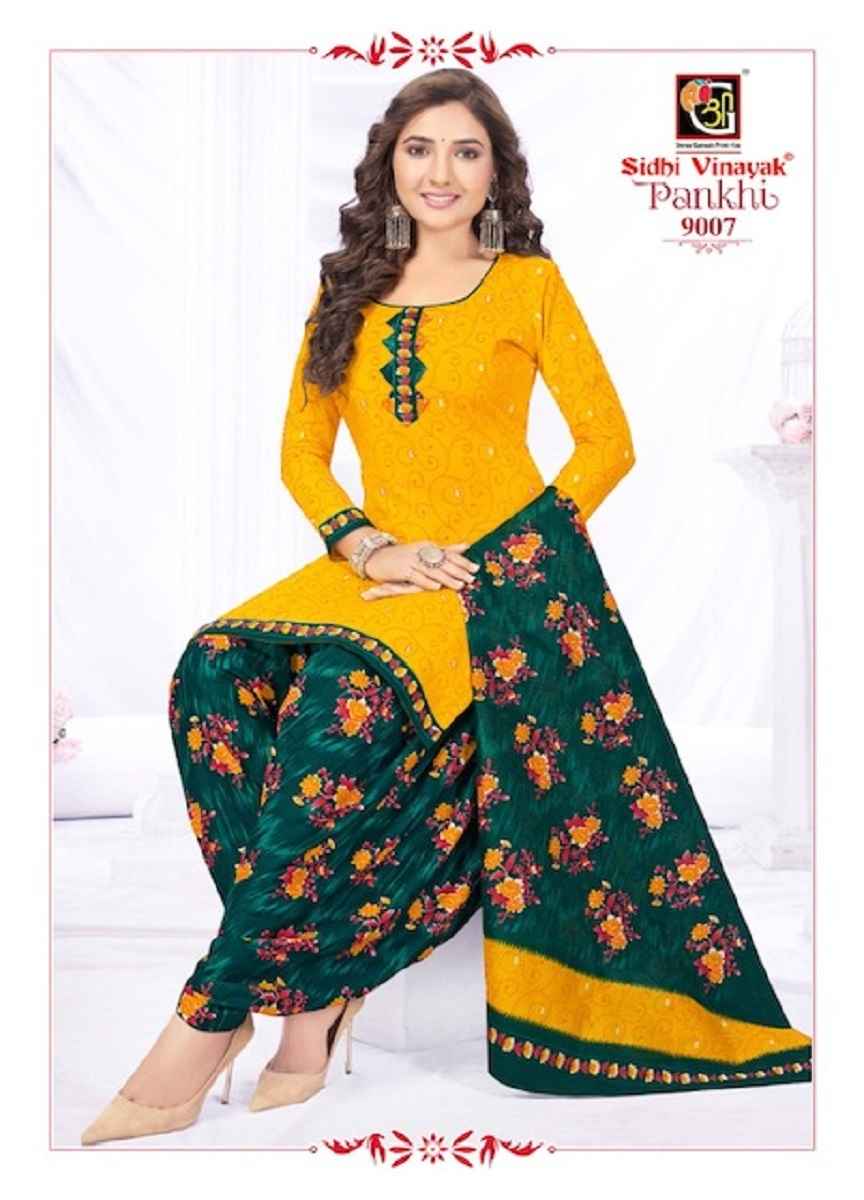 Sidhi Vinayak Pankhi Vol 9 Cotton Dress Material 12 pcs Catalogue