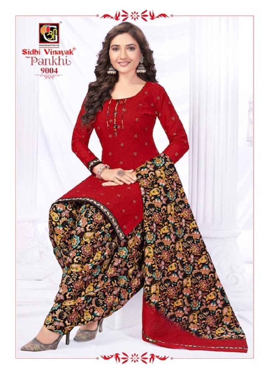 Sidhi Vinayak Pankhi Vol 9 Cotton Dress Material 12 pcs Catalogue