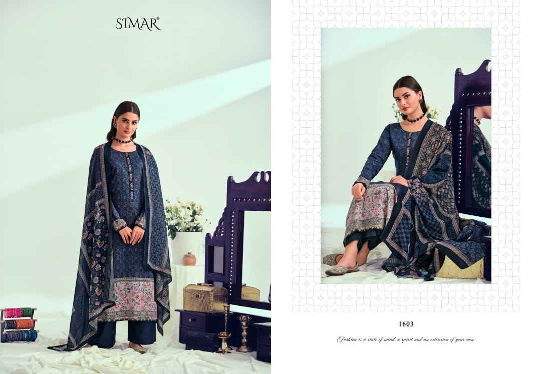 Simar Mehnaz Jam Satin Dress Material 6 pcs Catalogue