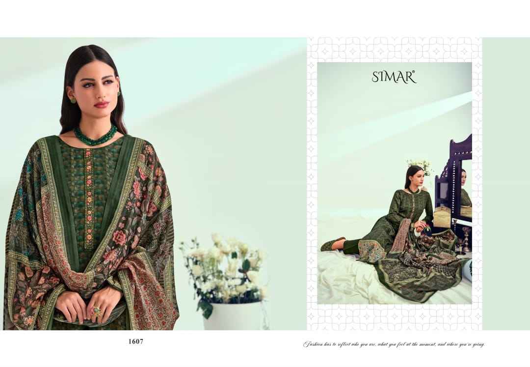 Simar Mehnaz Jam Satin Dress Material 6 pcs Catalogue