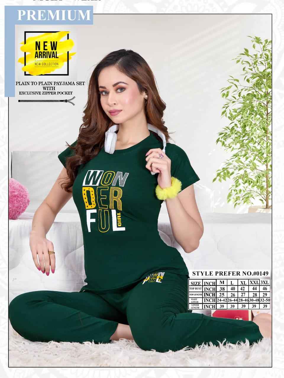 Summer Special Vol A 0149 Cotton Night Suit 6 pcs Catalogue