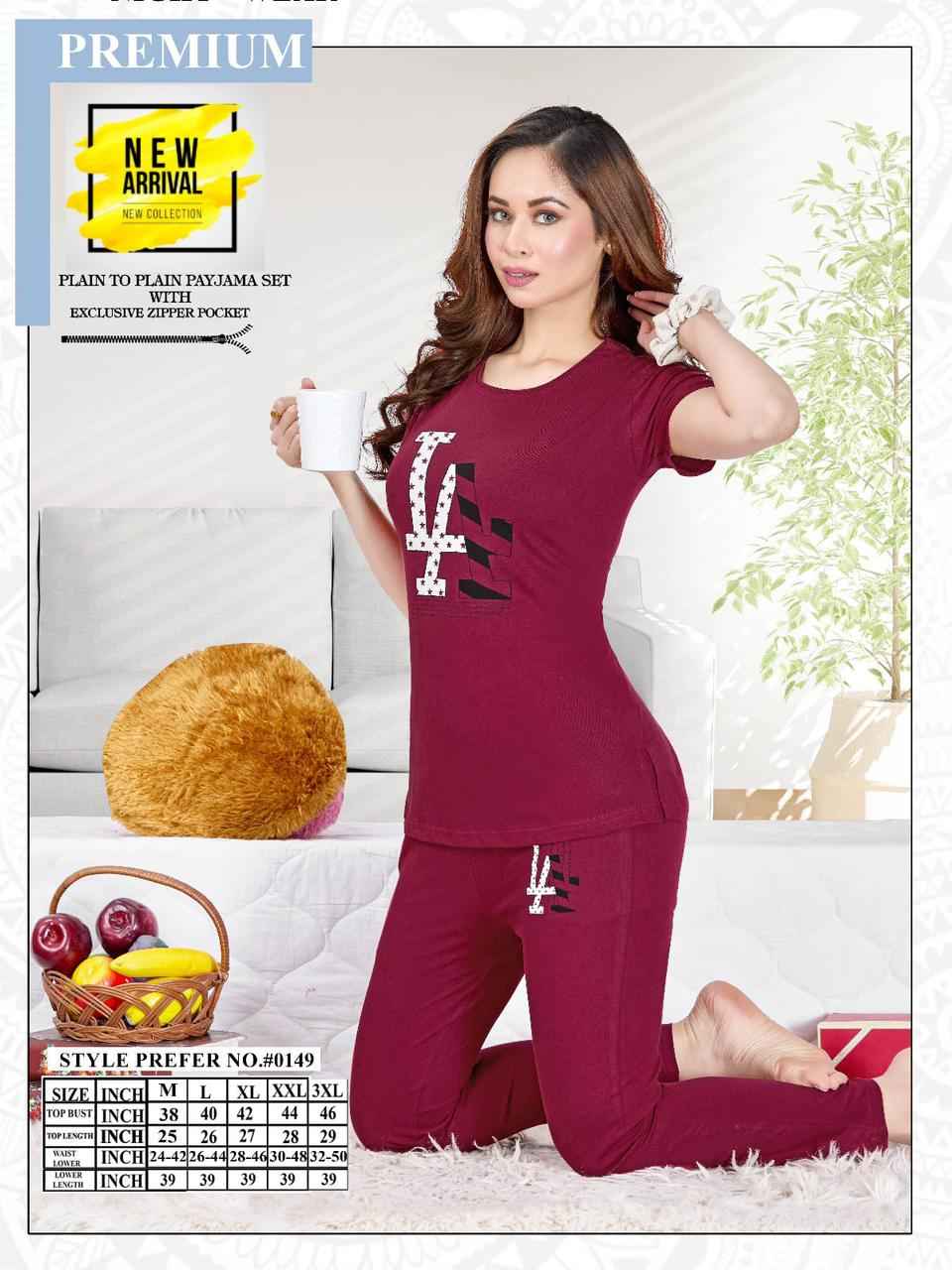 Summer Special Vol A 0149 Cotton Night Suit 6 pcs Catalogue