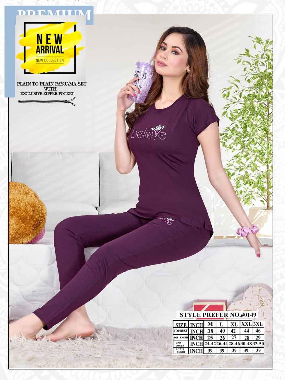 Summer Special Vol A 0149 Cotton Night Suit 6 pcs Catalogue