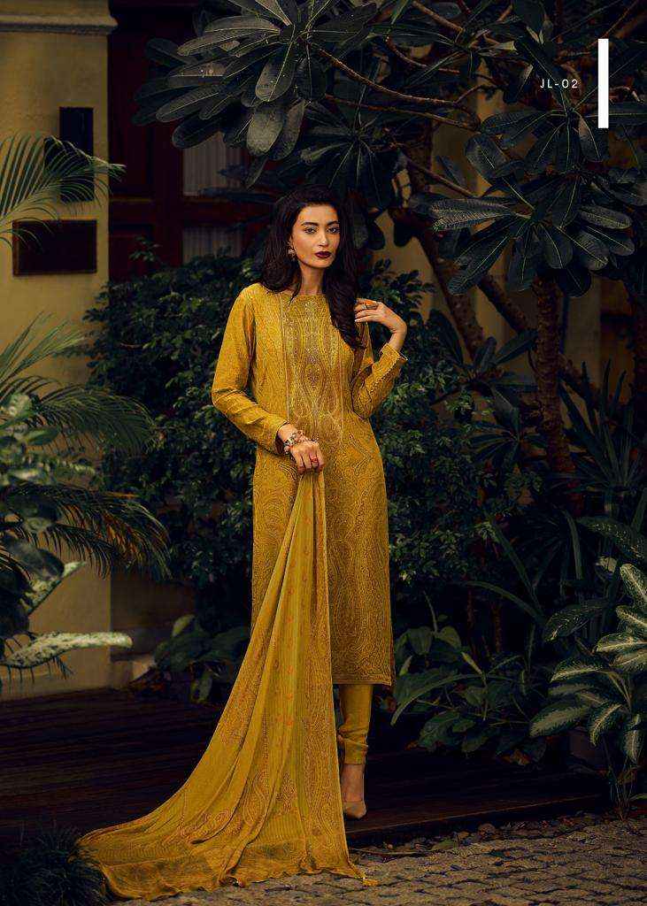 Varsha Jaal Pashmina Dress Material 5 pcs Catalogue