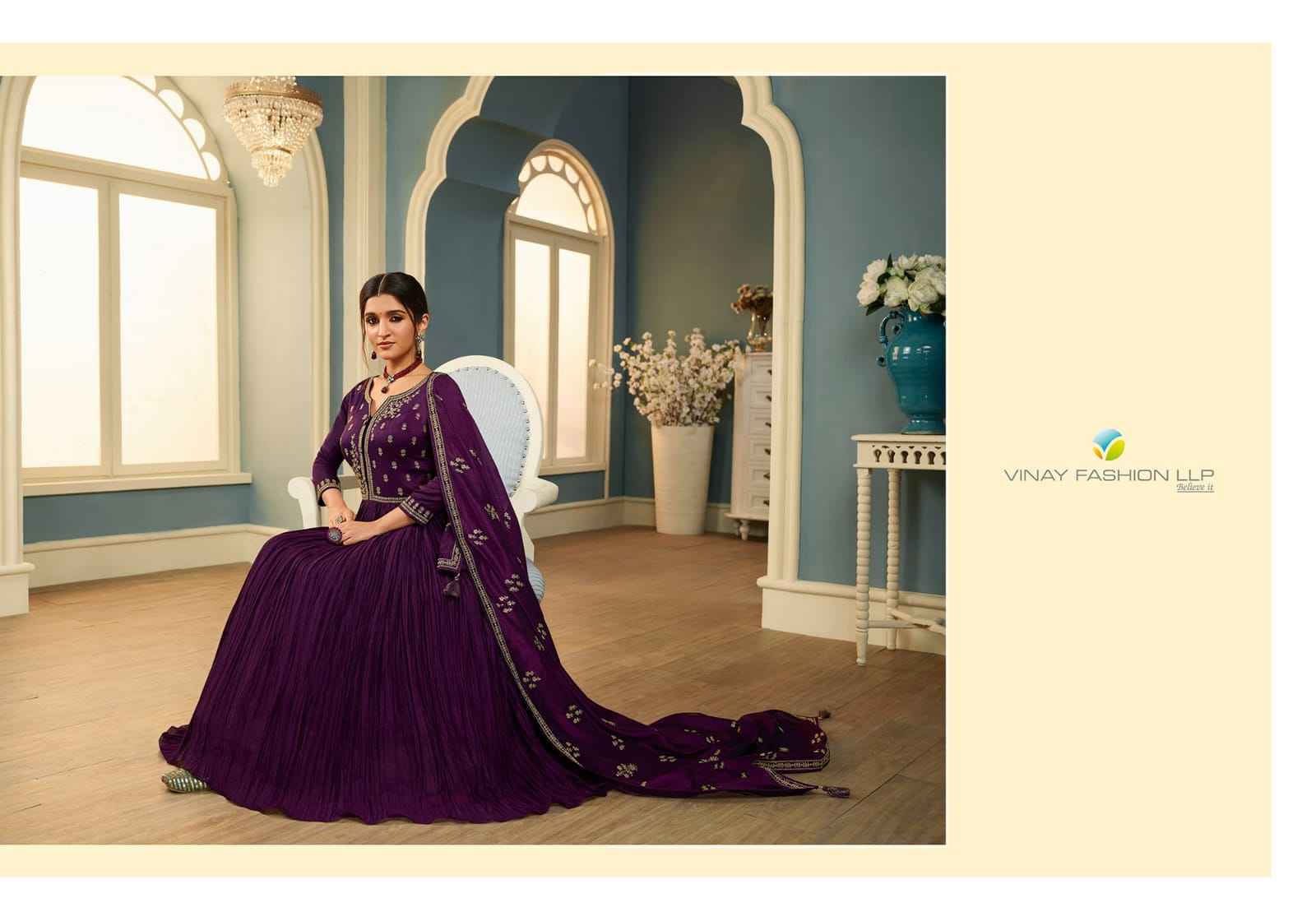 Vinay Fashion Tumbaa Tamanna Readymade Georgette Gown With Dupatta Readymade Suits Online