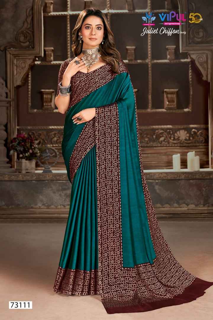 Vipul Juliet Chiffon Saree 12 pcs Catalogue