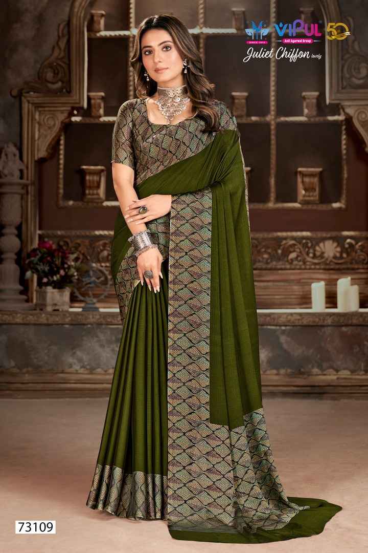 Vipul Juliet Chiffon Saree 12 pcs Catalogue