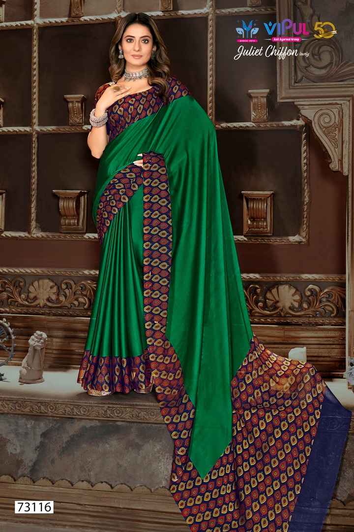 Vipul Juliet Chiffon Saree 12 pcs Catalogue