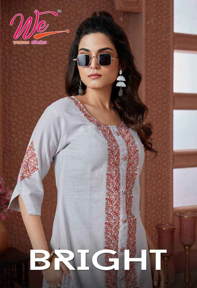 WE Bright Fancy Kurti With Pant 8 pcs Catalogue