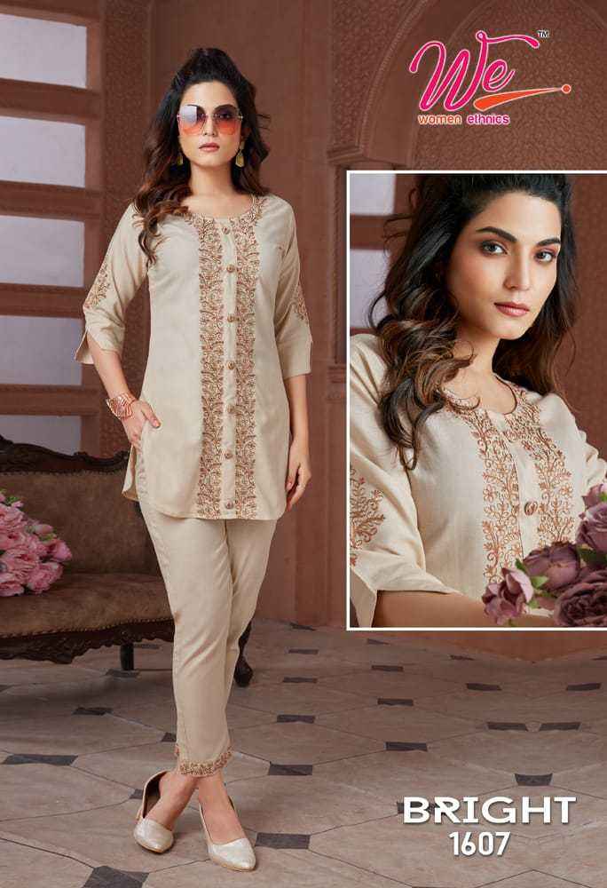WE Bright Fancy Kurti With Pant 8 pcs Catalogue