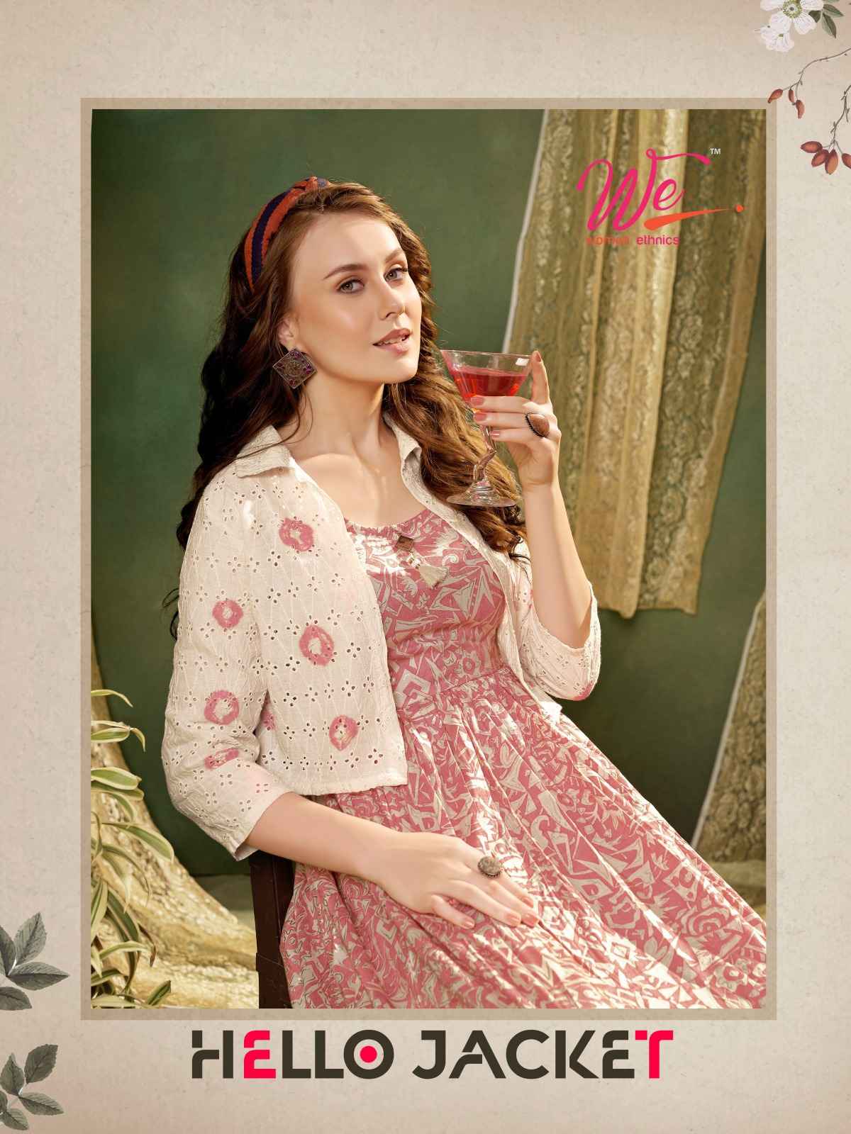 We Hello Jacket Fancy Kurti Combo 8 pcs Catalogue