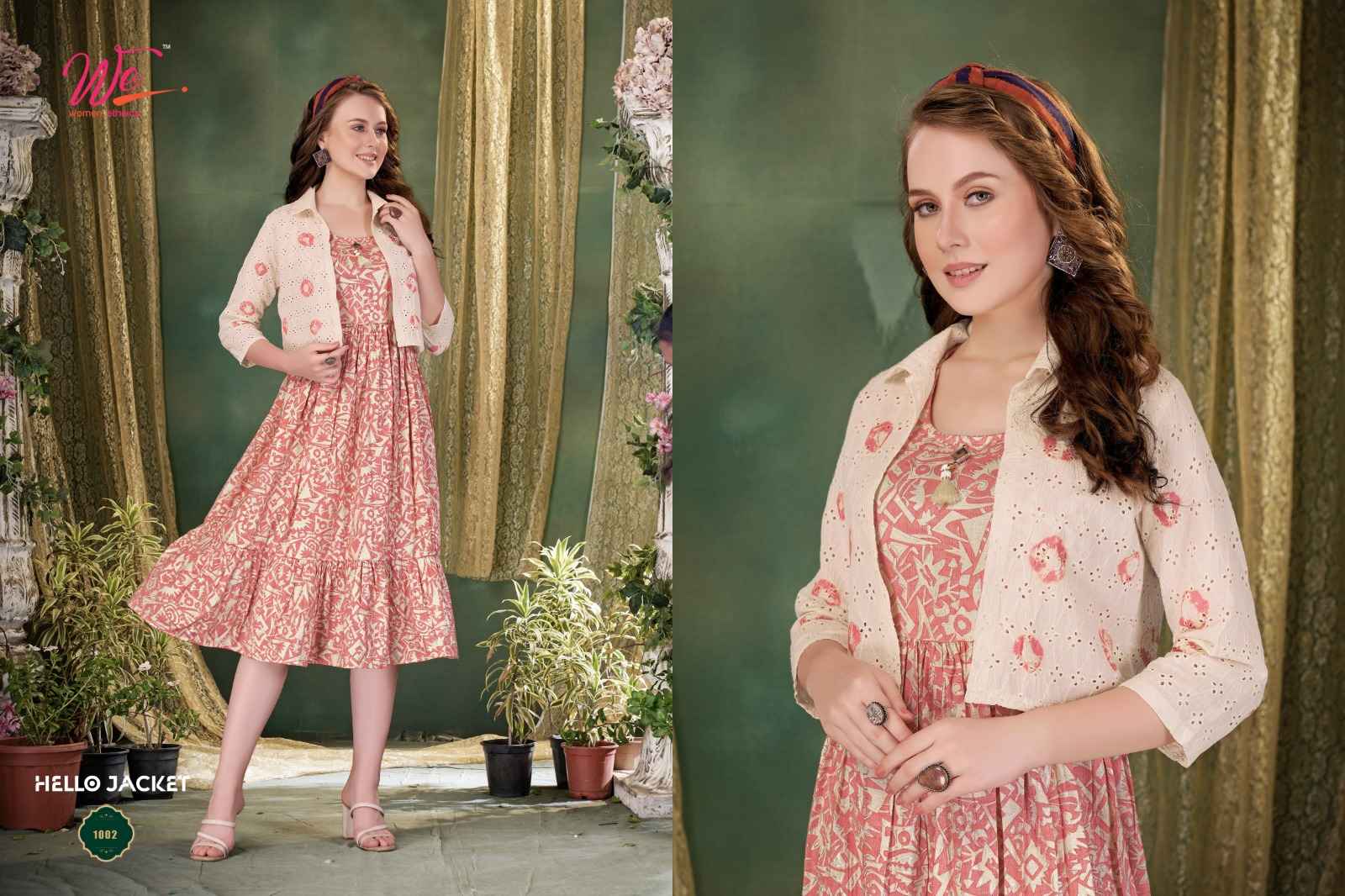 Kurti with Jacket : Buy Designer Jacket Style Long Kurti for ladies