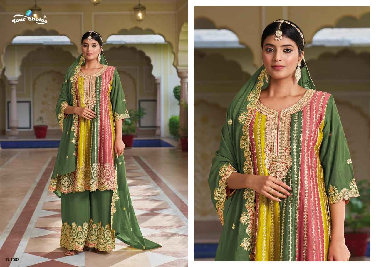 Your Choice Orra Readymade Chinon Dress 3 pcs Catalogue