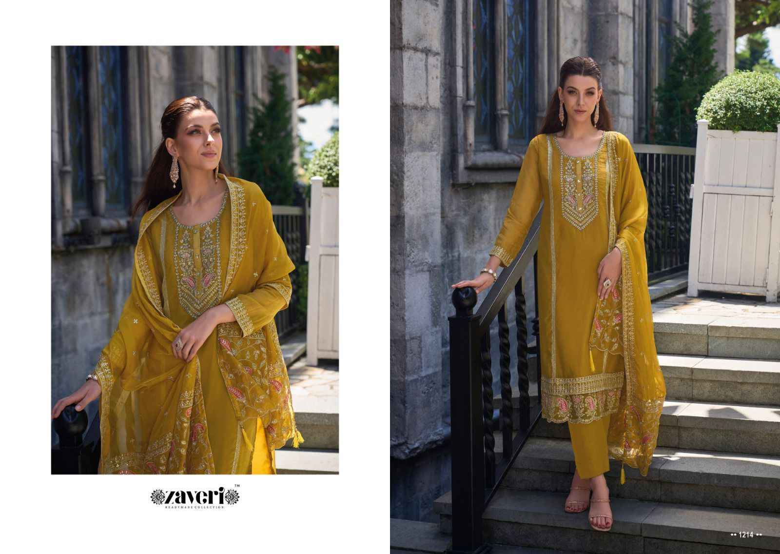 Zaveri Jil Mil Readymade Organza Dress 3 pcs Catalogue
