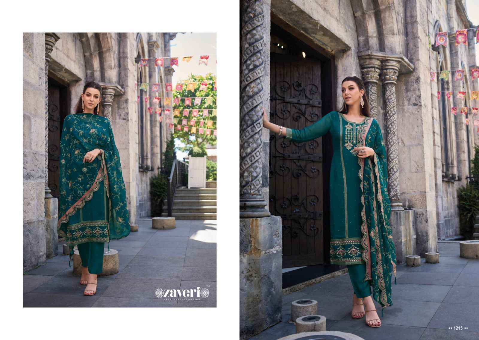 Zaveri Jil Mil Readymade Organza Dress 3 pcs Catalogue