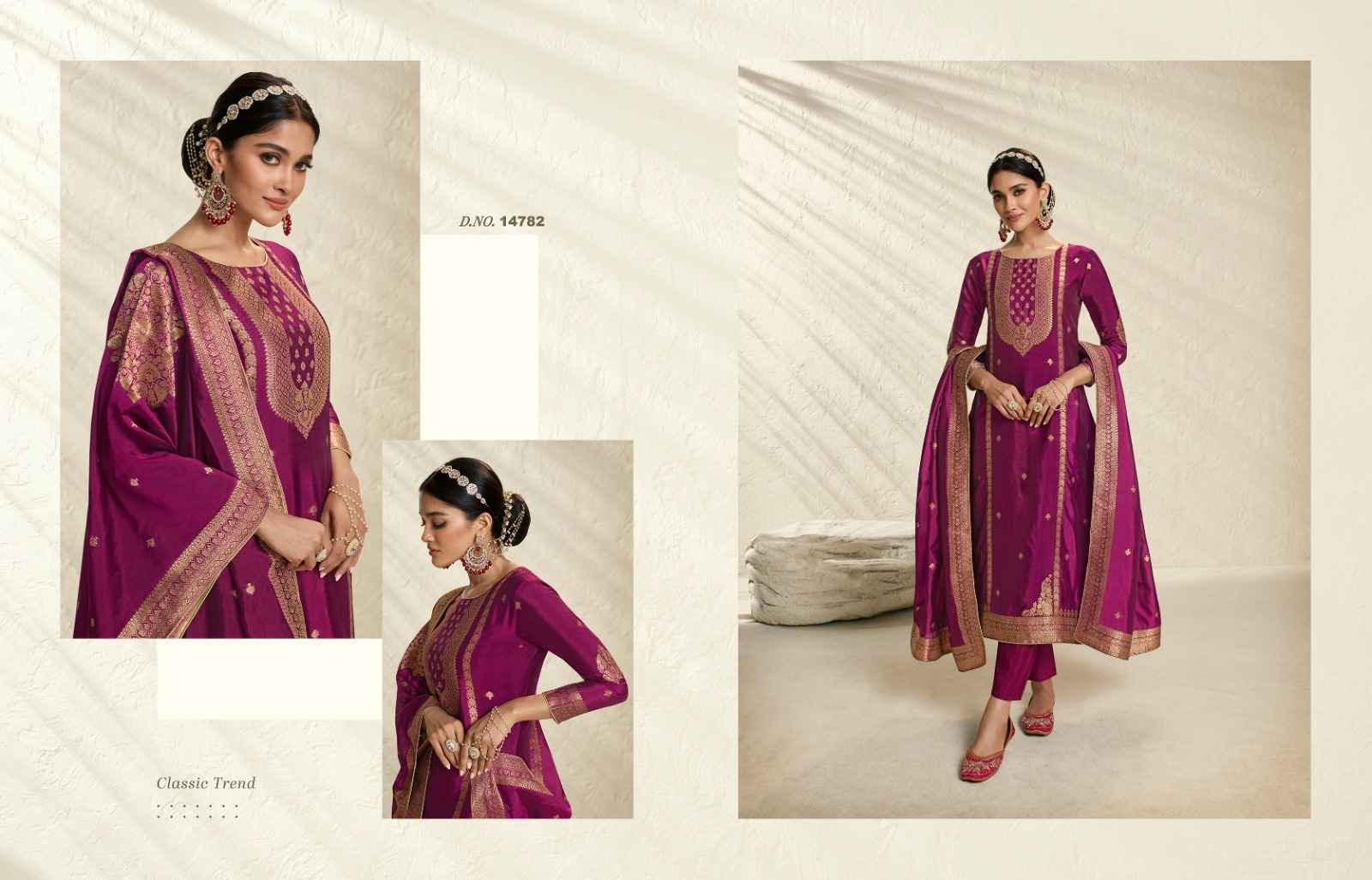 Zisa Silky Vol 3 Bamberg Silk Dress Material 6 pcs Catalogue