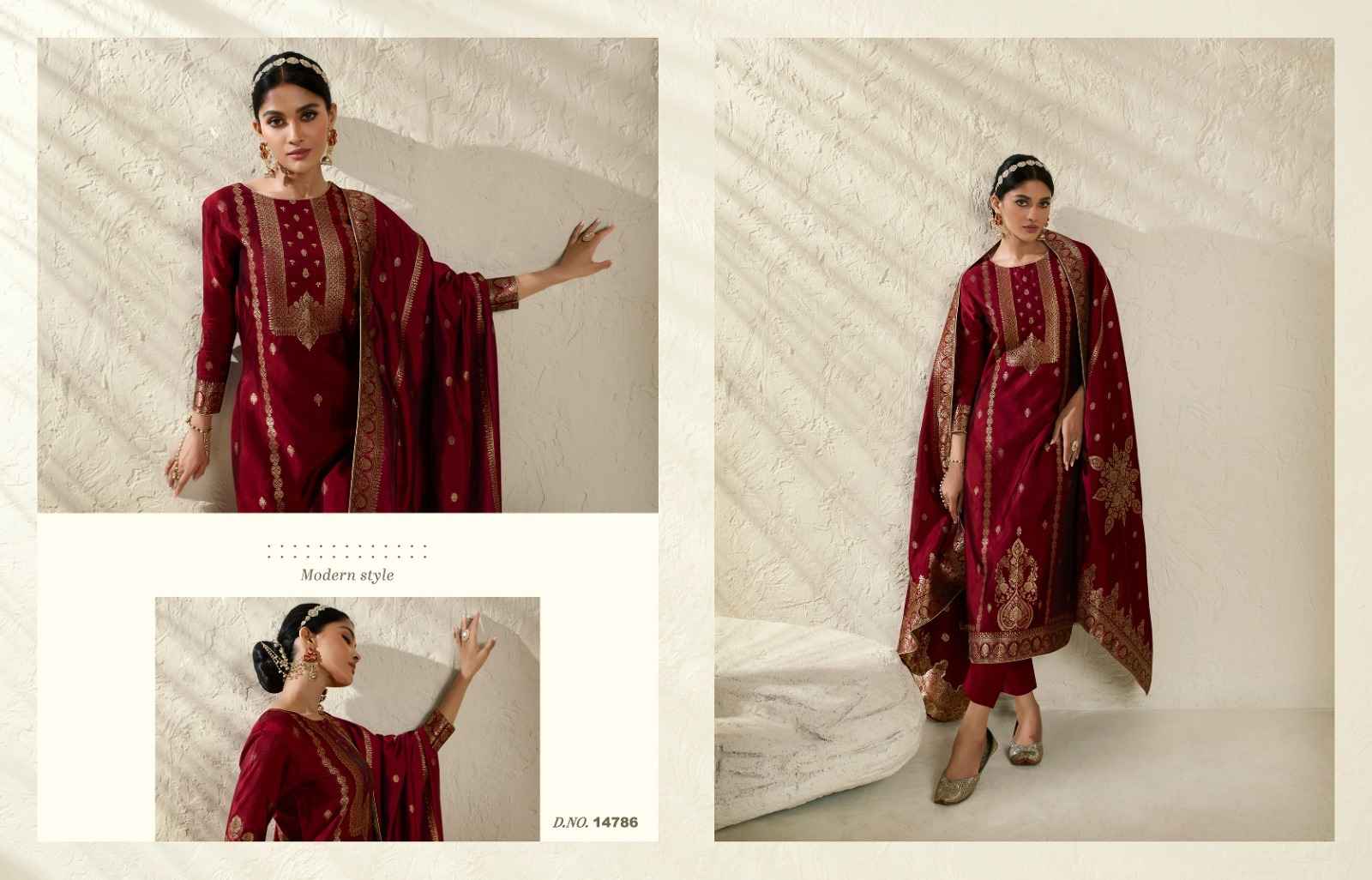 Zisa Silky Vol 3 Bamberg Silk Dress Material 6 pcs Catalogue