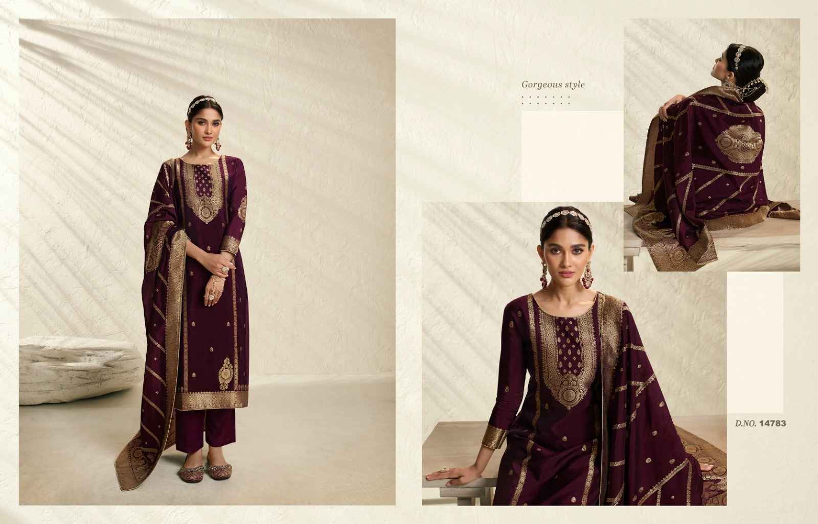 Zisa Silky Vol 3 Bamberg Silk Dress Material 6 pcs Catalogue