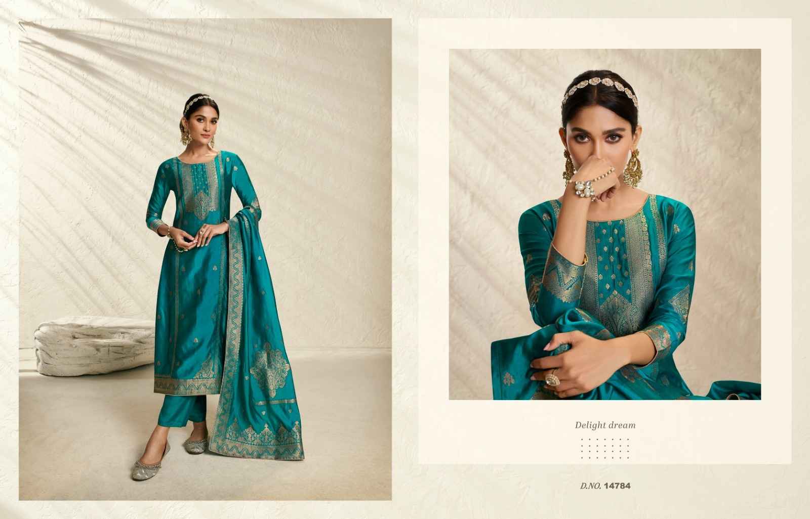 Zisa Silky Vol 3 Bamberg Silk Dress Material 6 pcs Catalogue