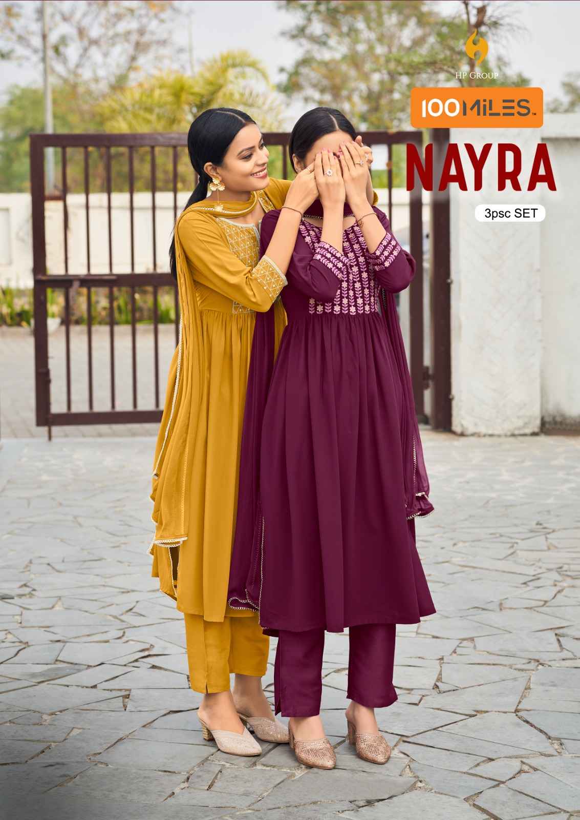 100 Miles Nayra Georgette Kurti Combo 4 pcs Catalogue