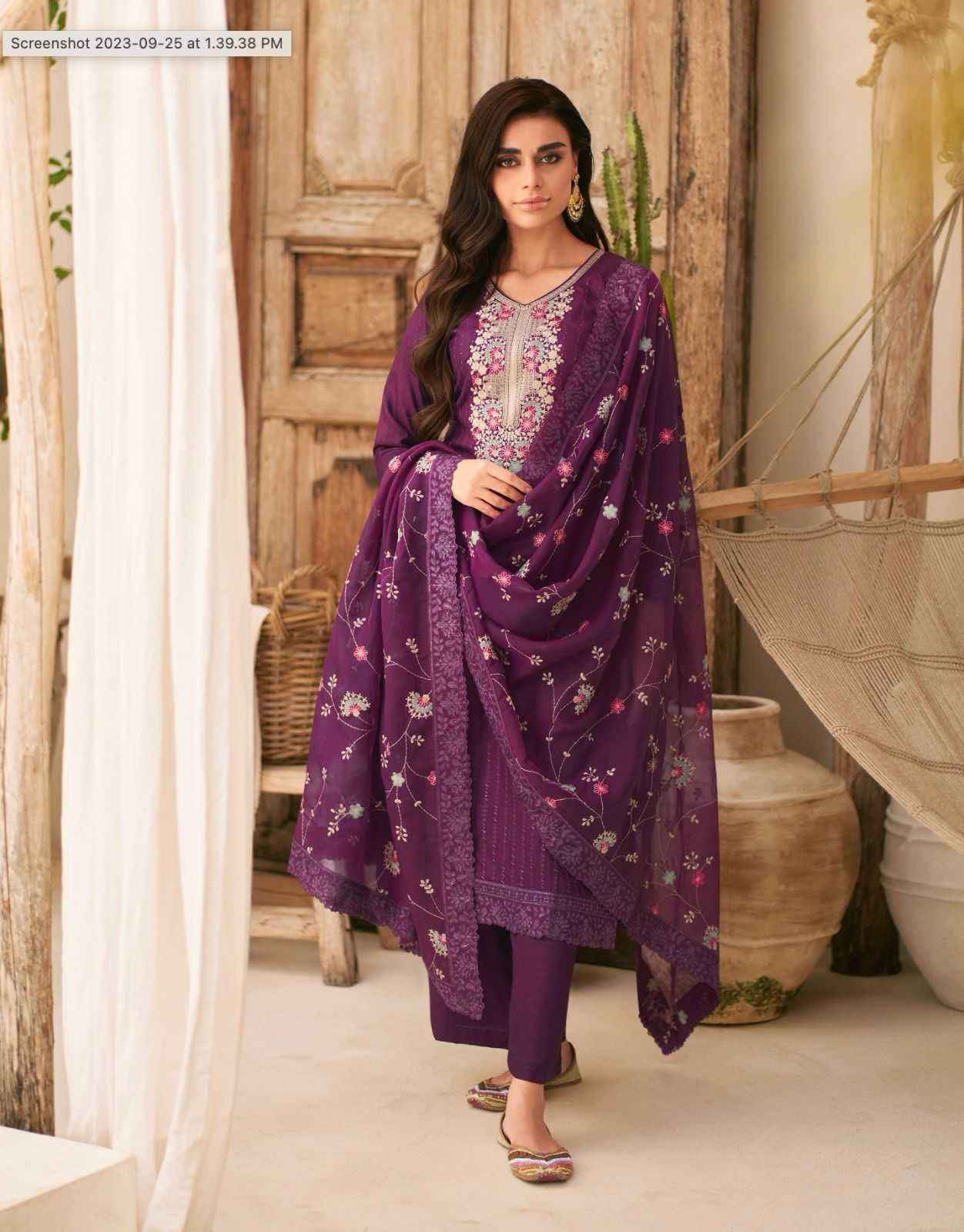 Aashirwad Afreen Dola Silk Dress Material 5 pcs Catalogue