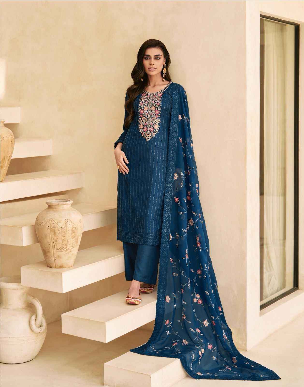 Aashirwad Afreen Dola Silk Dress Material 5 pcs Catalogue