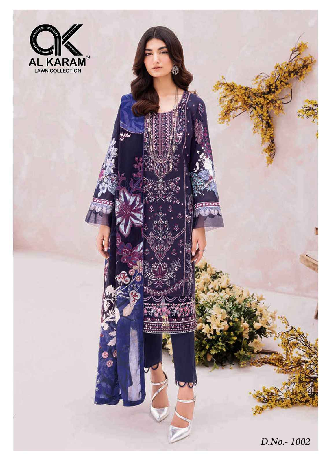 Al Karam Florence Cotton Dress Material Wholesale Suits