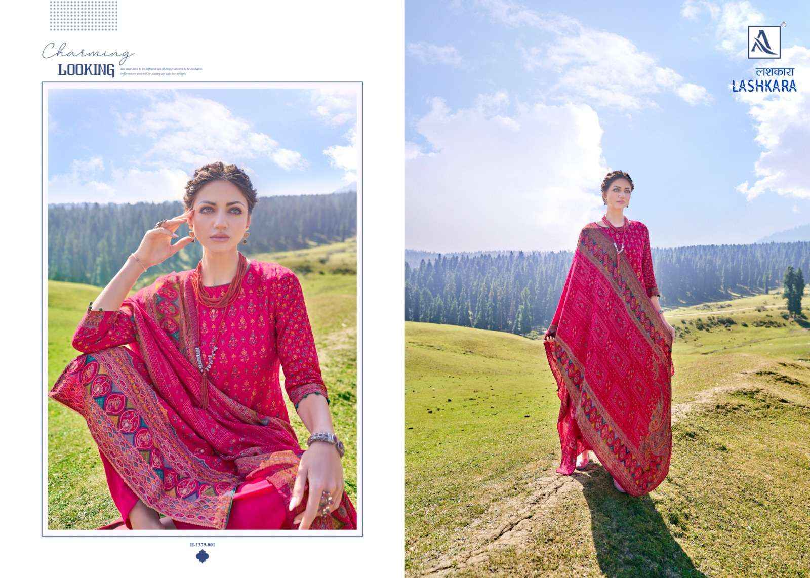 Alok Lashkara Pashmina Dress Material 6 pcs Catalogue