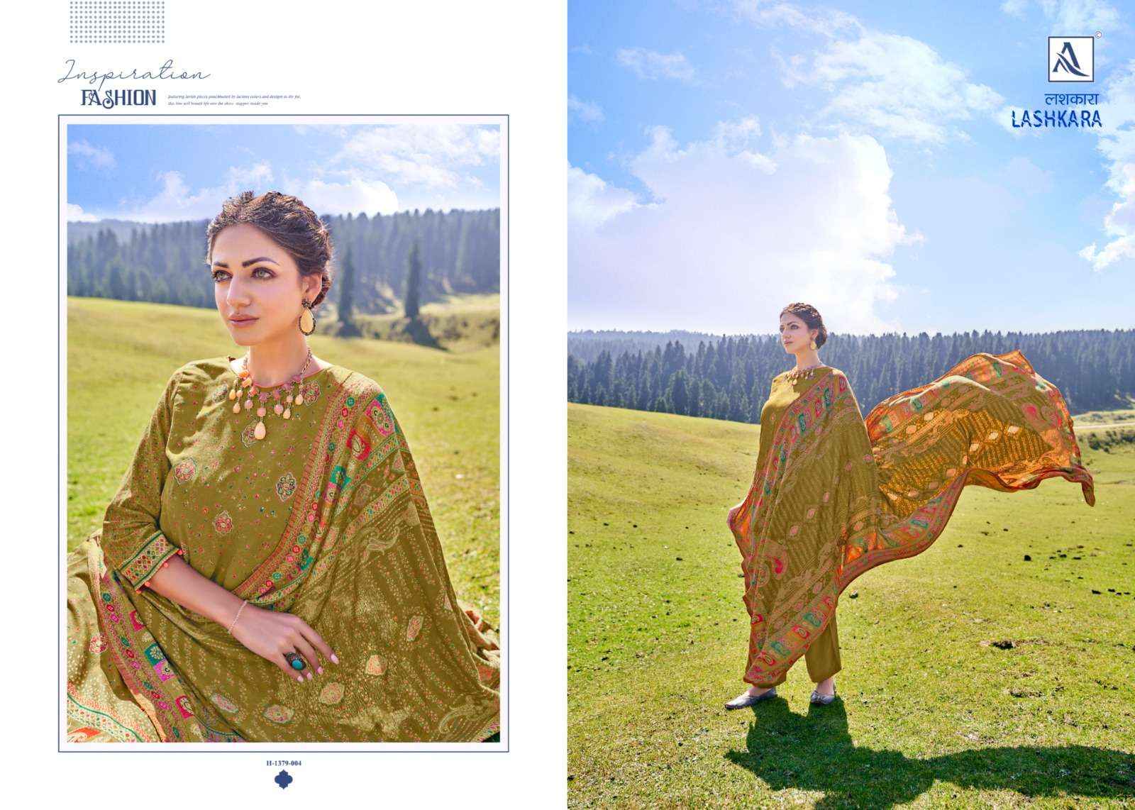 Alok Lashkara Pashmina Dress Material 6 pcs Catalogue