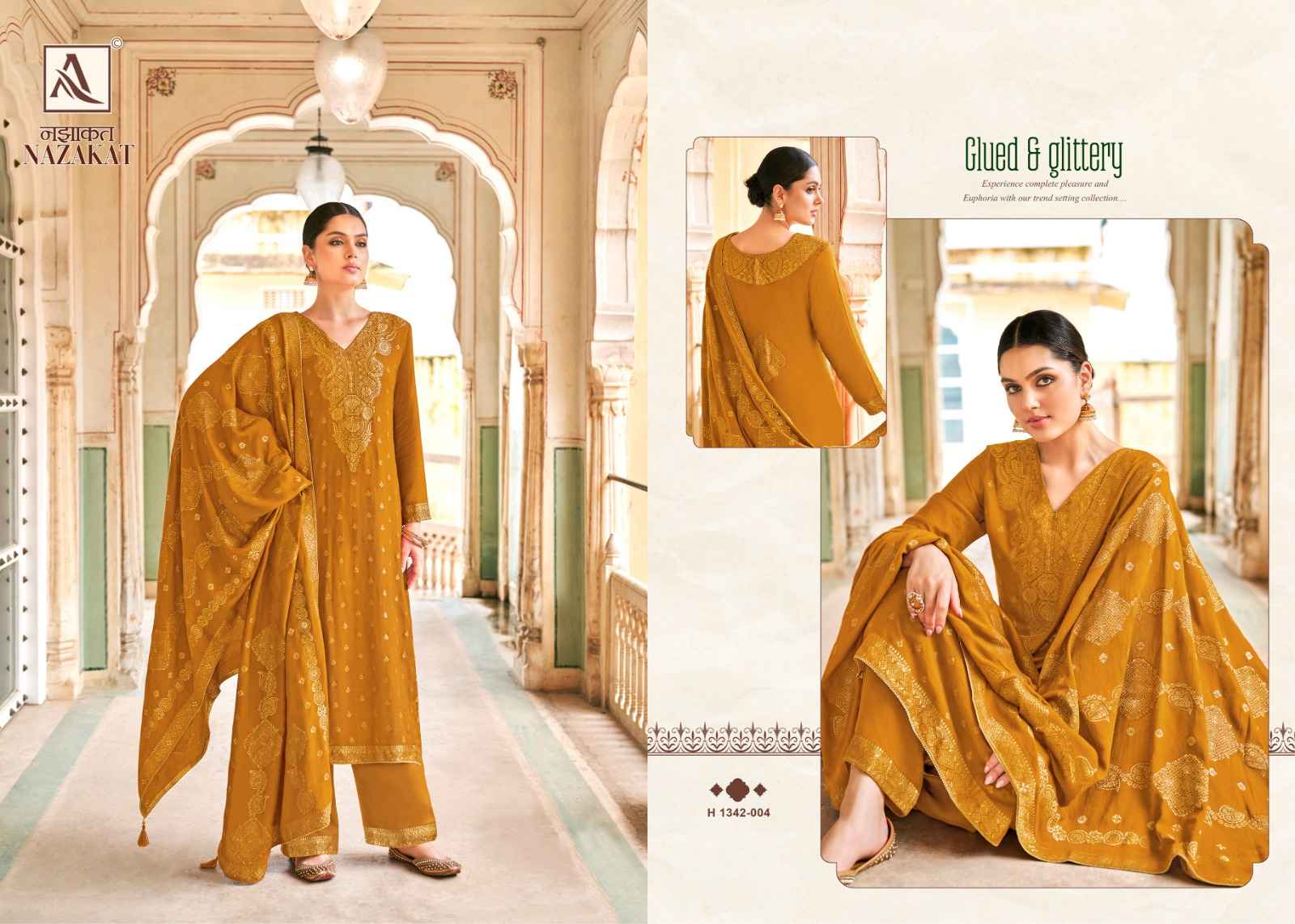 Alok Nazakat Pashmina Dress Material 6 pcs Catalogue
