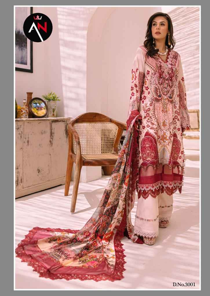 Asifa Nabeel Vol 3 Cotton Dress Material 8 pcs Catalogue