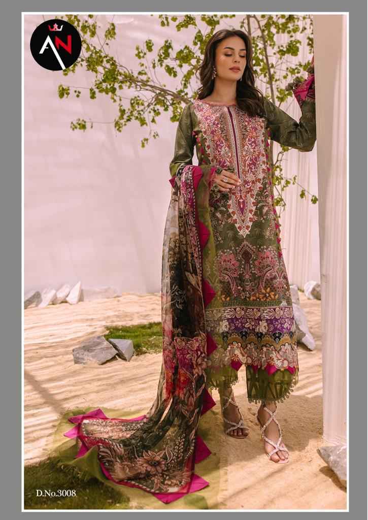 Asifa Nabeel Vol 3 Cotton Dress Material 8 pcs Catalogue