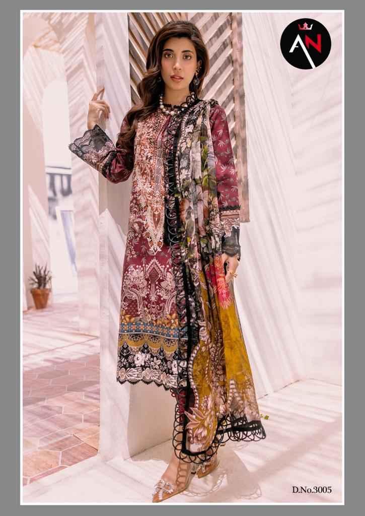 Asifa Nabeel Vol 3 Cotton Dress Material 8 pcs Catalogue