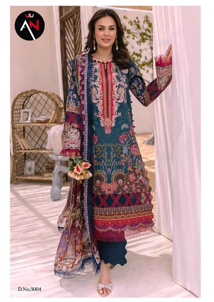Asifa Nabeel Vol 3 Cotton Dress Material 8 pcs Catalogue
