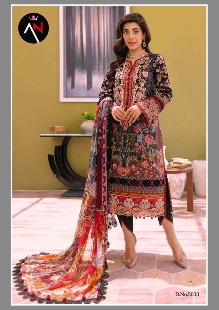 Asifa Nabeel Vol 3 Cotton Dress Material 8 pcs Catalogue