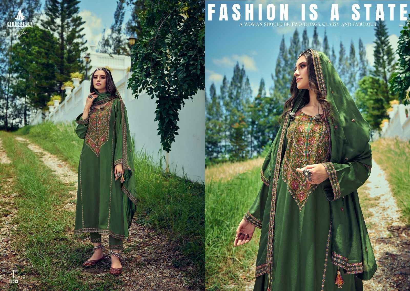 Cinderella The Festive Edit Pashmina Dress Material 6 pcs Catalogue