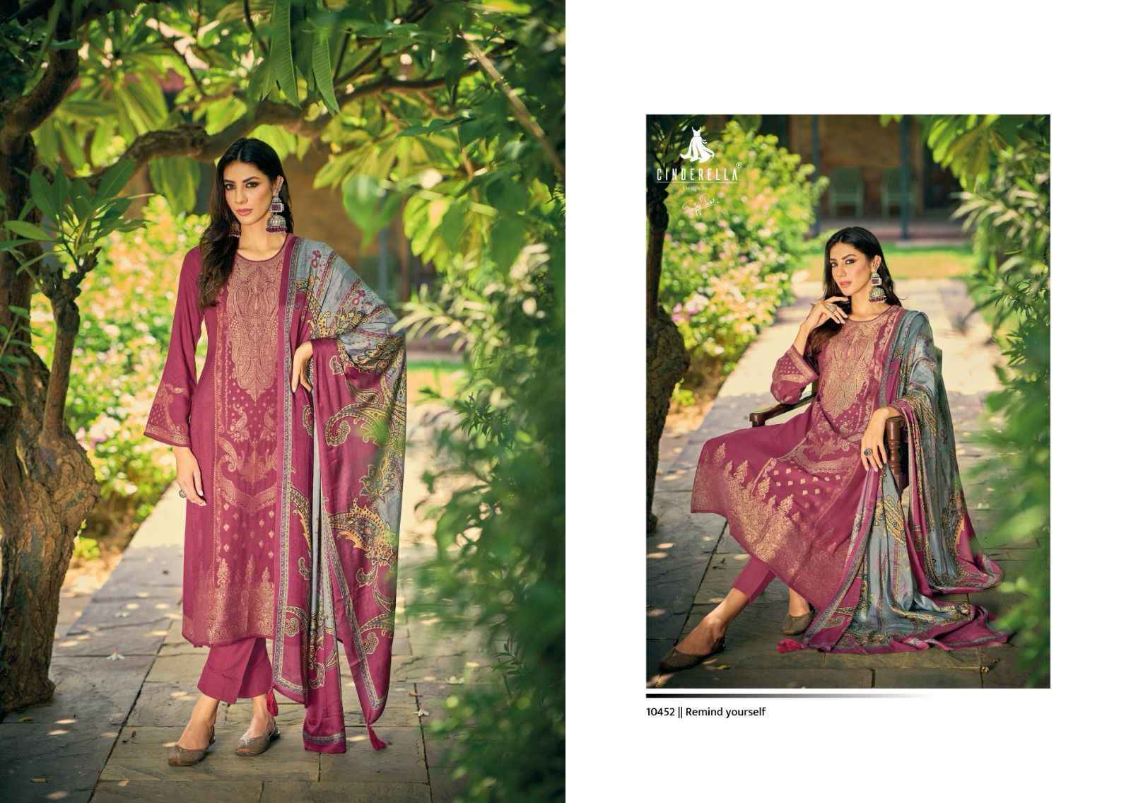 Cinderella Tohpha Viscose Pashmina Dress Material 8 pcs Catalogue