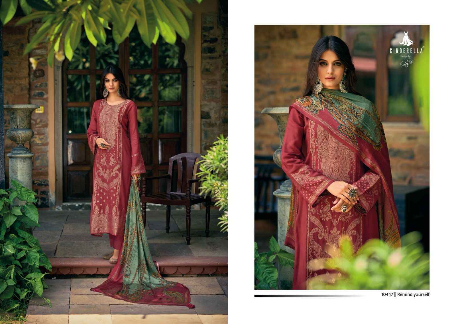 Cinderella Tohpha Viscose Pashmina Dress Material 8 pcs Catalogue