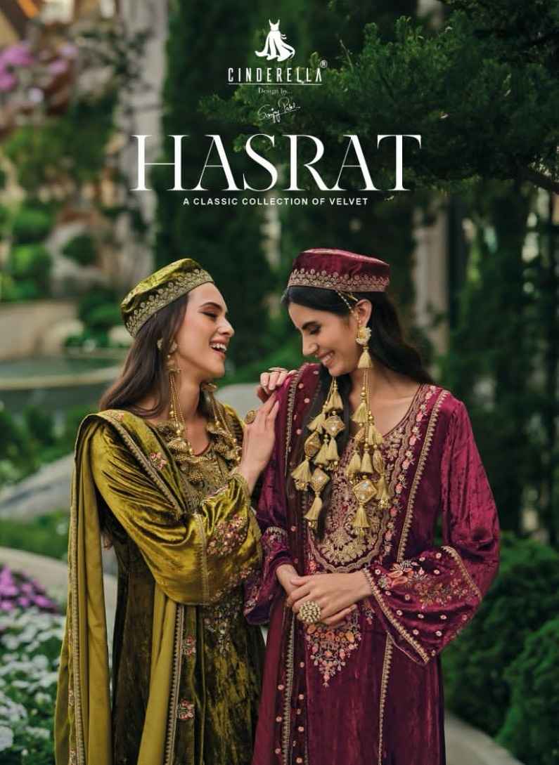 Cindrella Hasrat Velvet Dress Material 8 pcs Catalogue
