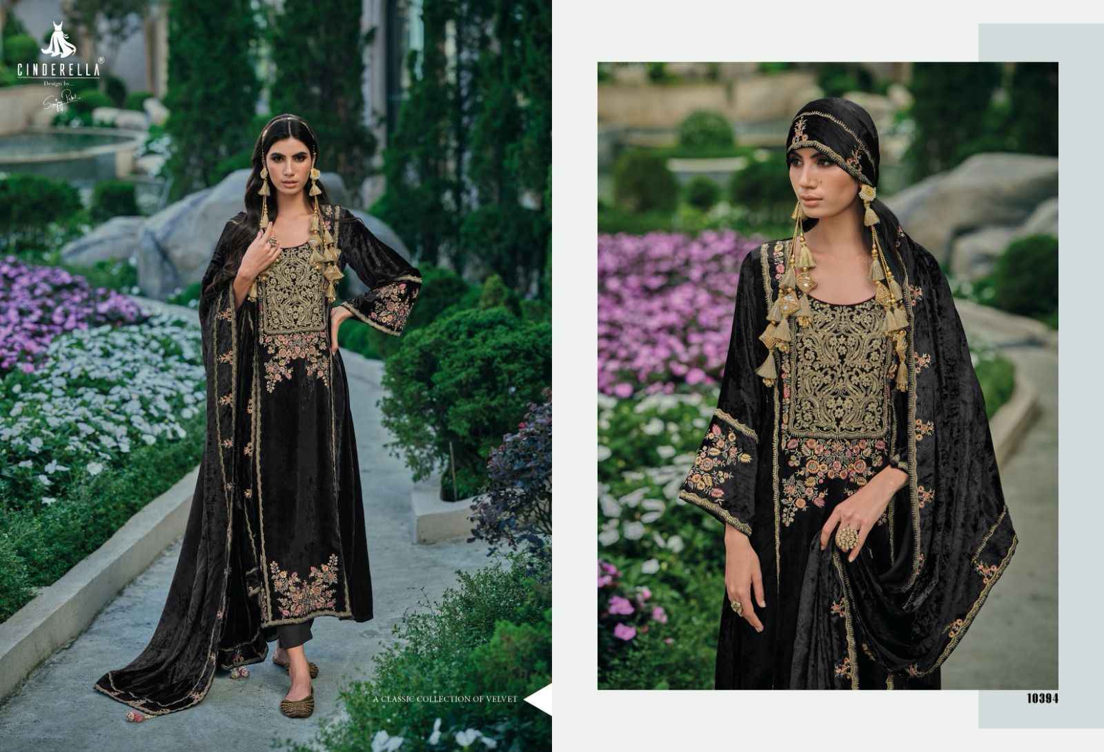 Cindrella Hasrat Velvet Dress Material 8 pcs Catalogue