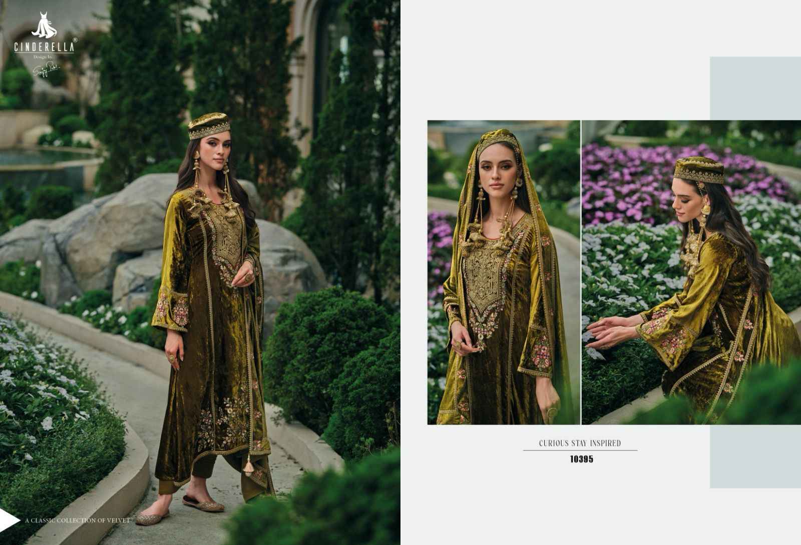 Cindrella Hasrat Velvet Dress Material 8 pcs Catalogue