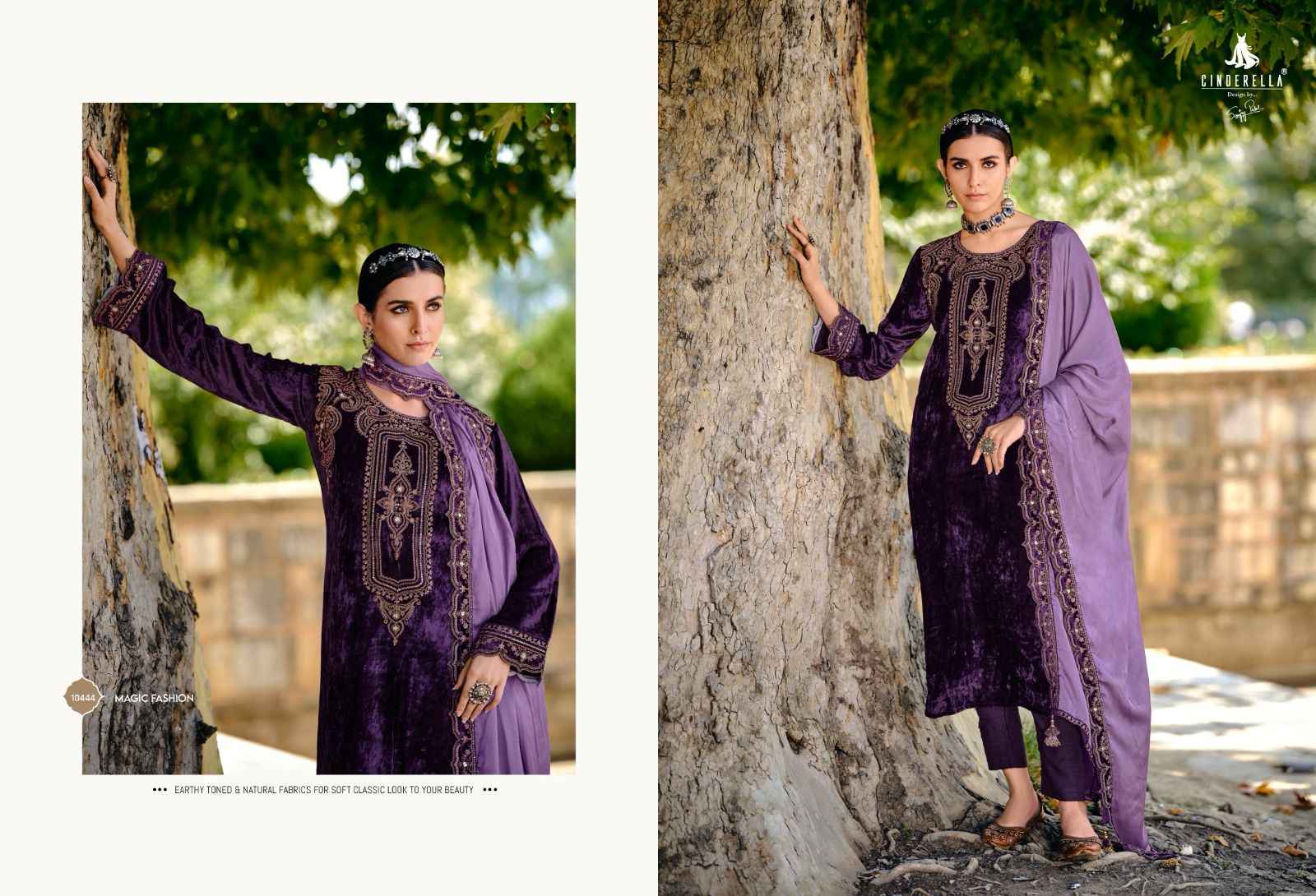 Cindrella Jardoshi Velvet Dress Material 6 pcs Catalogue